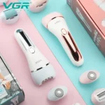 اپیلاتور ۶ کاره وی جی آر مدل V-733 ضد آب - تصویر 2