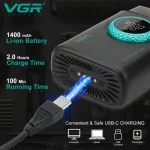 ماشین اصلاح وی جی آر مدل V-377 با تکنولوژی برش مستقیم و استیل ضد زنگ - تصویر 6